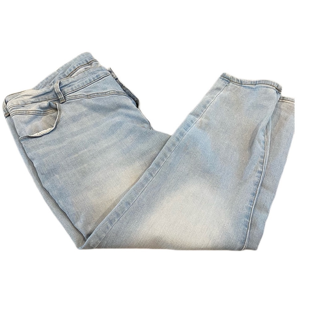 true craft size 20W mid rise skinny ankle blue jeans